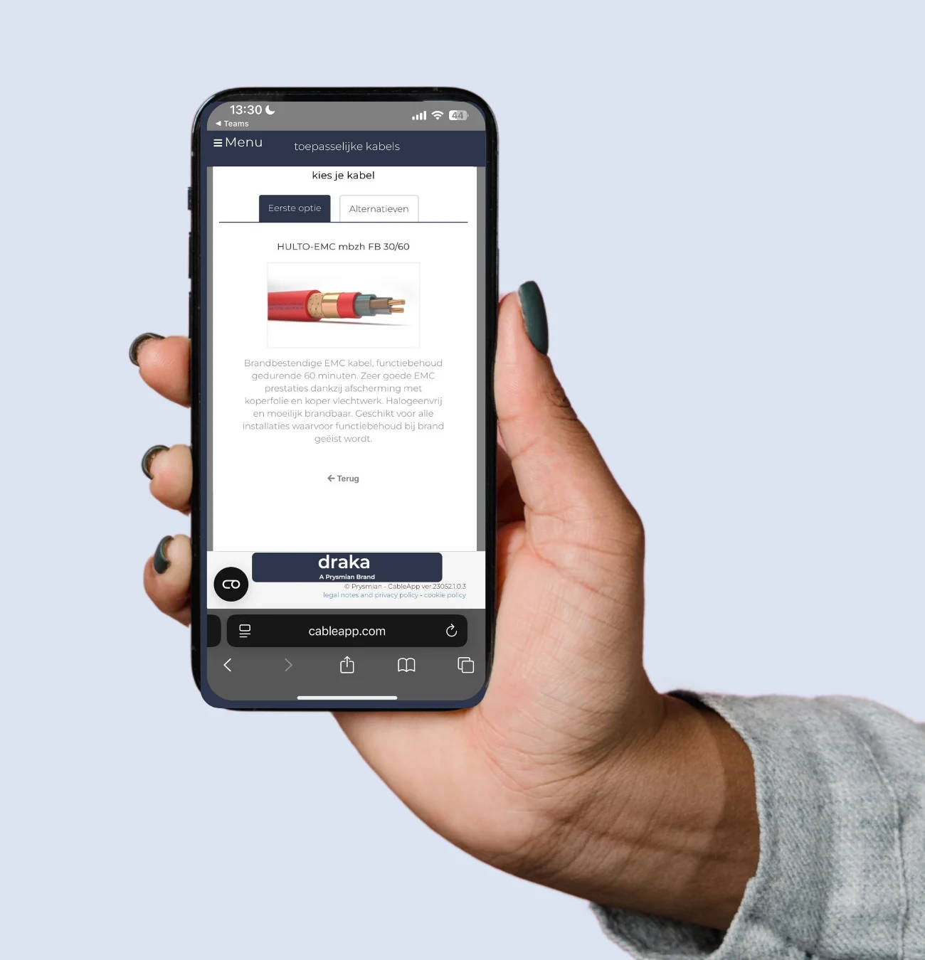 DRAKA CableApp pre návrh káblovej inštalácie